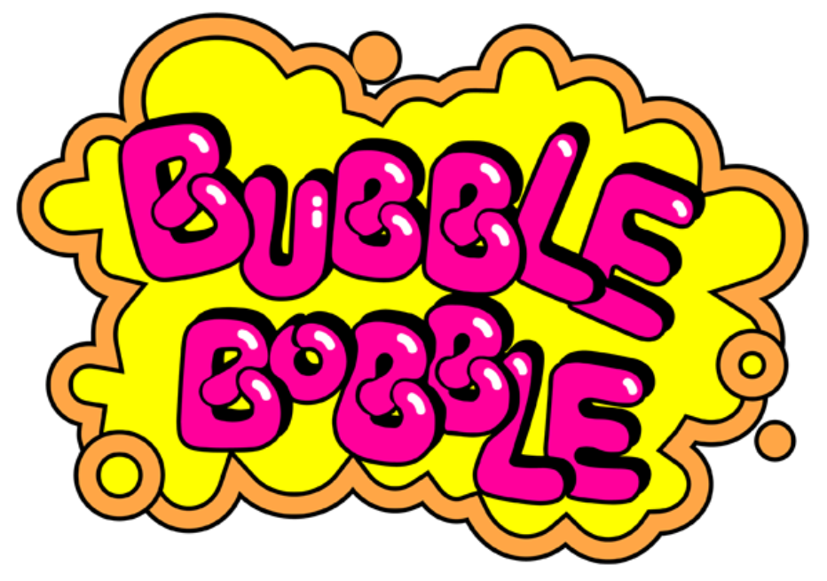 Бабл. Bobble. Bubble Bobble Plus!. Бабл с надписью.